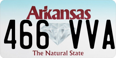AR license plate 466VVA