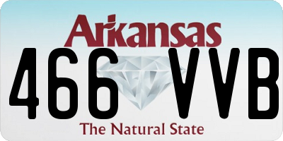 AR license plate 466VVB
