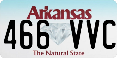 AR license plate 466VVC