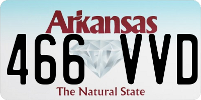 AR license plate 466VVD
