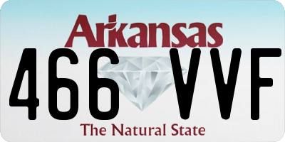 AR license plate 466VVF