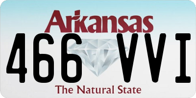 AR license plate 466VVI