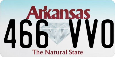 AR license plate 466VVO