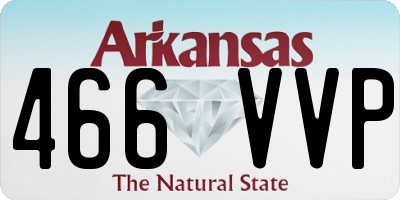 AR license plate 466VVP