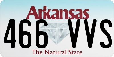 AR license plate 466VVS