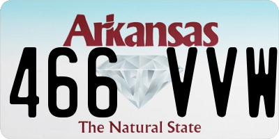 AR license plate 466VVW