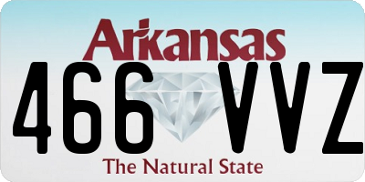 AR license plate 466VVZ