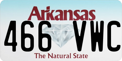 AR license plate 466VWC