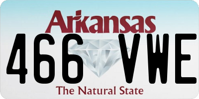 AR license plate 466VWE