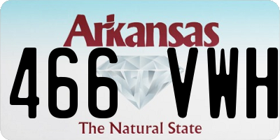 AR license plate 466VWH