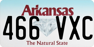 AR license plate 466VXC