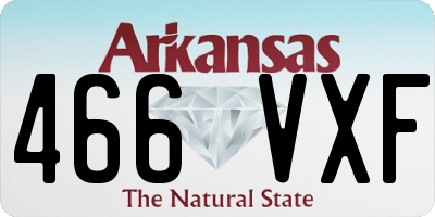 AR license plate 466VXF