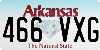 AR license plate 466VXG