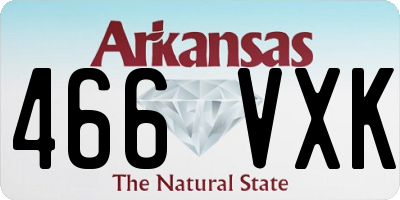 AR license plate 466VXK