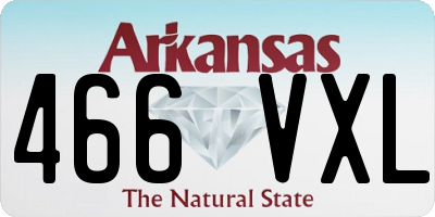 AR license plate 466VXL