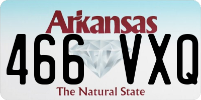 AR license plate 466VXQ
