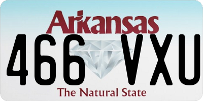 AR license plate 466VXU