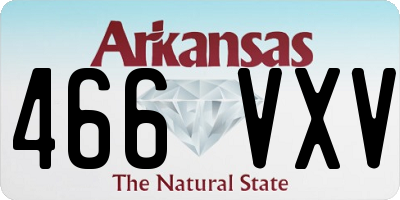 AR license plate 466VXV