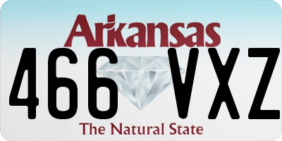 AR license plate 466VXZ
