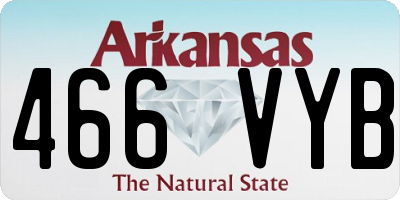 AR license plate 466VYB
