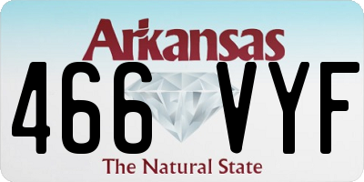 AR license plate 466VYF