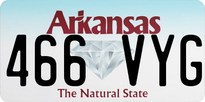 AR license plate 466VYG