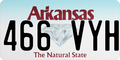 AR license plate 466VYH