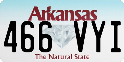 AR license plate 466VYI
