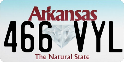 AR license plate 466VYL