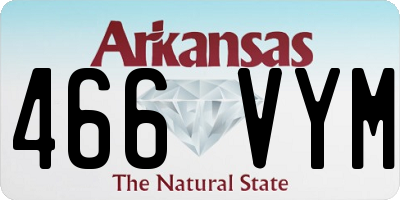 AR license plate 466VYM