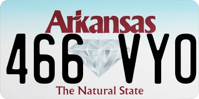AR license plate 466VYO