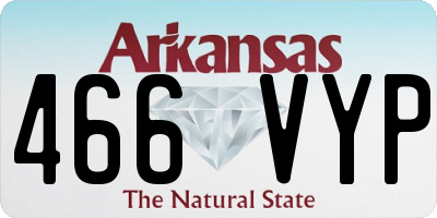 AR license plate 466VYP