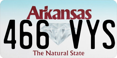 AR license plate 466VYS