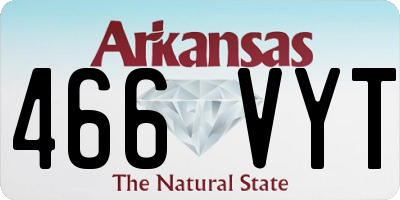 AR license plate 466VYT
