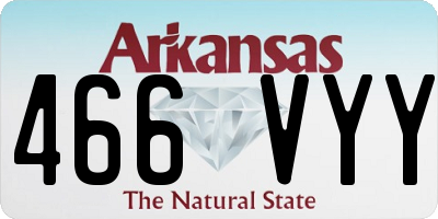 AR license plate 466VYY
