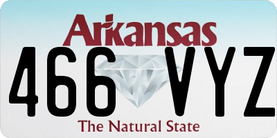 AR license plate 466VYZ
