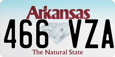 AR license plate 466VZA