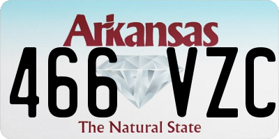 AR license plate 466VZC