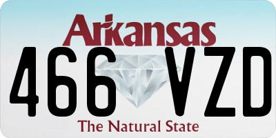 AR license plate 466VZD