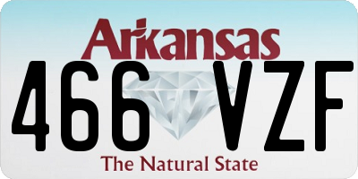 AR license plate 466VZF