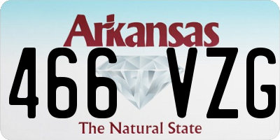 AR license plate 466VZG