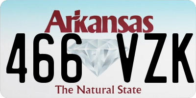 AR license plate 466VZK