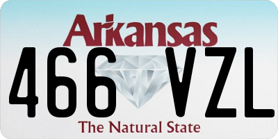 AR license plate 466VZL
