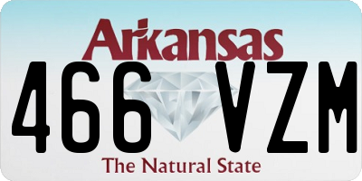 AR license plate 466VZM