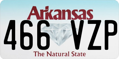AR license plate 466VZP