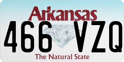 AR license plate 466VZQ