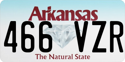 AR license plate 466VZR