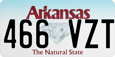 AR license plate 466VZT