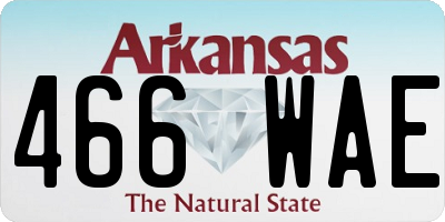 AR license plate 466WAE