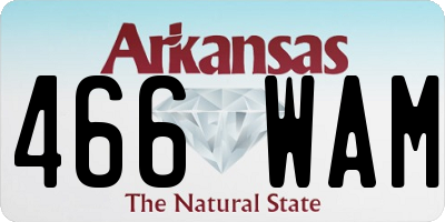 AR license plate 466WAM